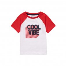 9TRAGLAN 1K: White Cool Vibe T-Shirt (1-3 Years)